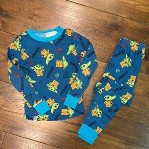LEGO Star Wars - The Mandalorian 2 Piece Snug Fit Blue/Green Pajama Set - Size:6